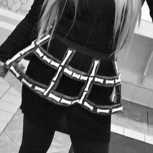 Skeleton cage skirttutu&suspenders!Skull/Halloween